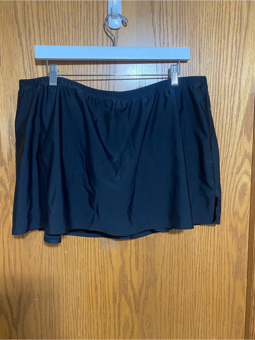 Black Women's Swim Skirt with Shorts - Classic Black Skort